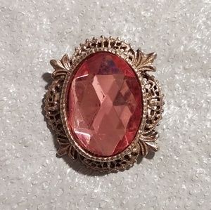 Vintage Rose Jewel Brooch